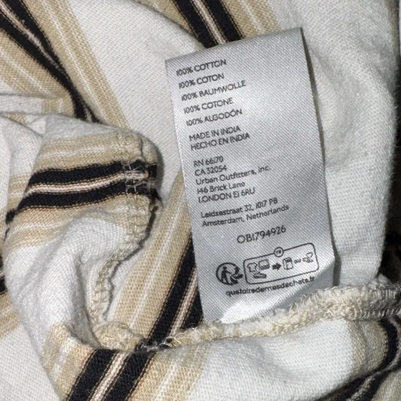 BDG Beige and Black Striped Crewneck - Picture 5 of 5